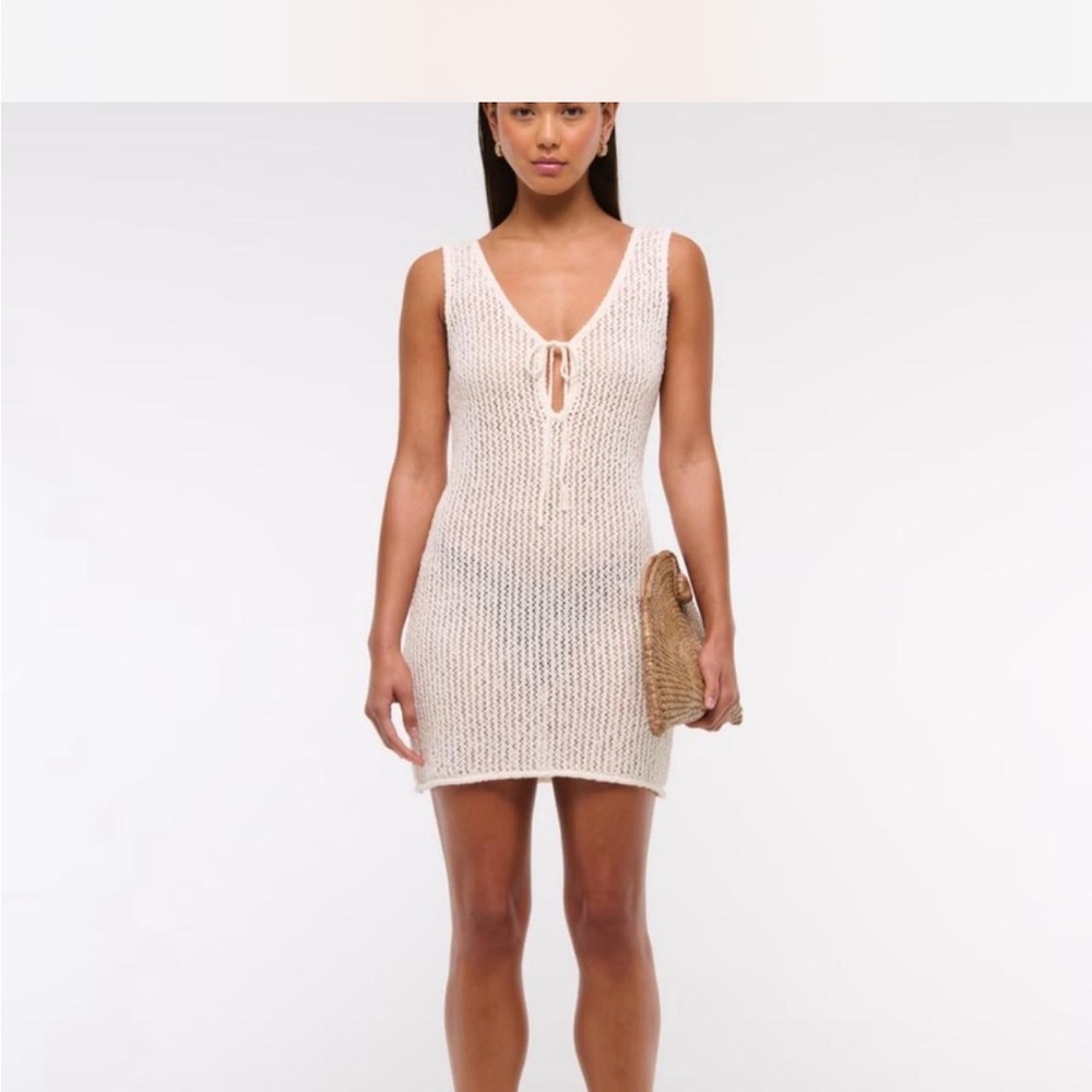 Abercrombie & Fitch Cream Knit Mini Dress